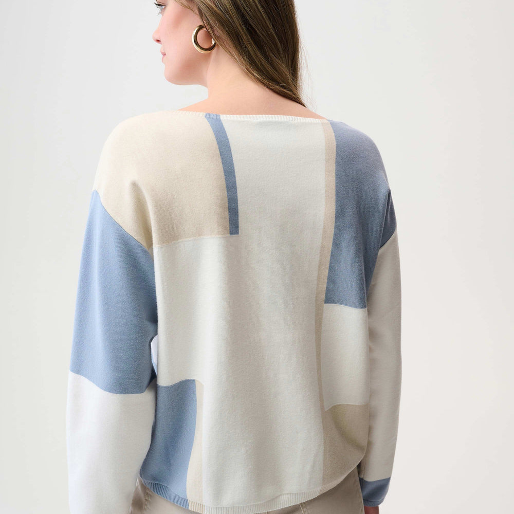 
                      
                        The Brushed Viscose Yarn Color Block Sweater by Joseph Ribkoff
                      
                    