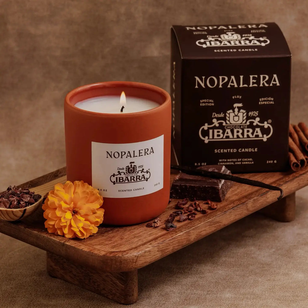 Nopalera X Ibarra Mexican Hot Chocolate Candle