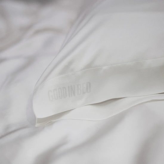 LUNYA Washable Silk Good In Bed Pillowcase - Tranquil White