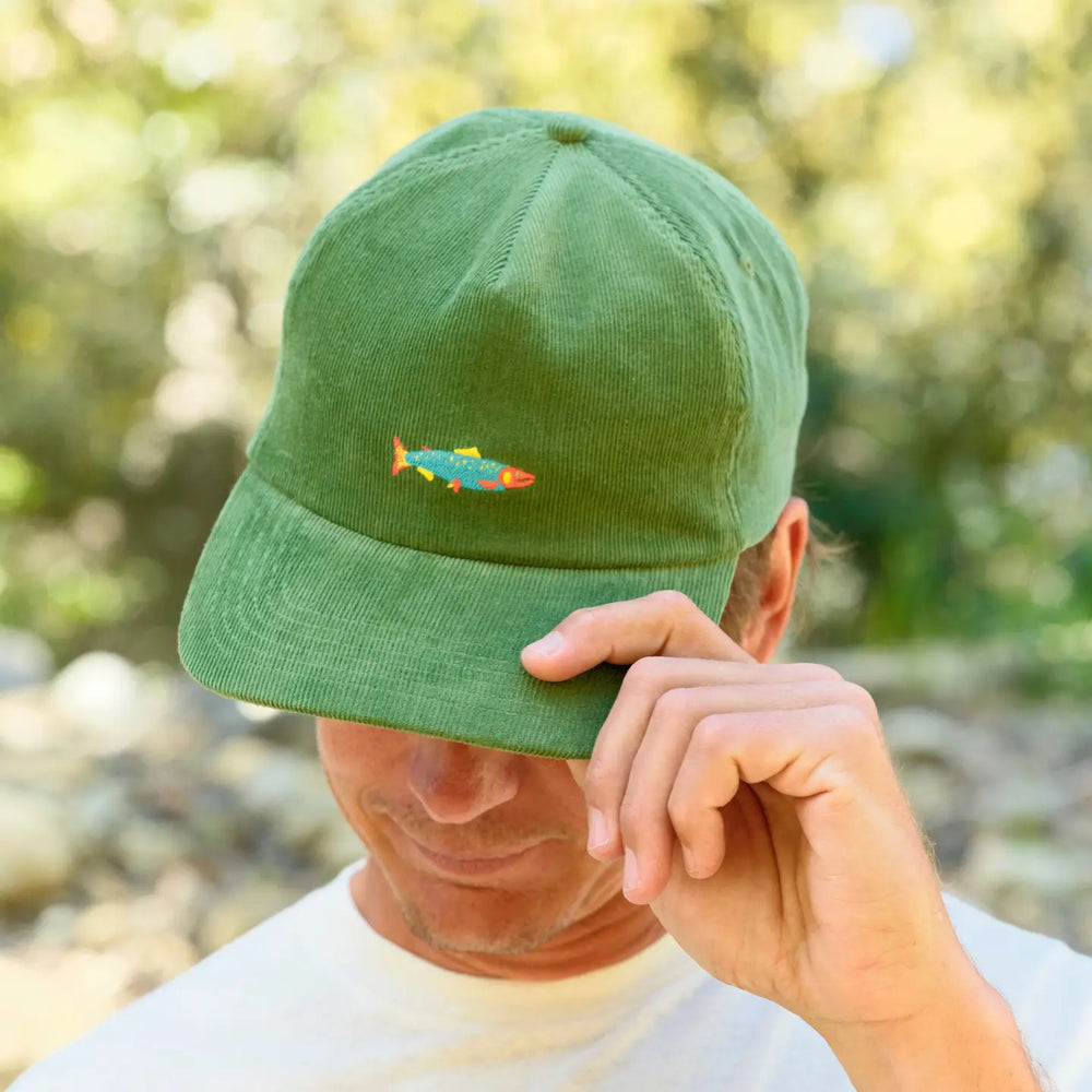 Stay cool and relaxed in the Hot Salmon Polo Hat by Mollusk. Find yours at Harbour Thread in St. Pete, FL!