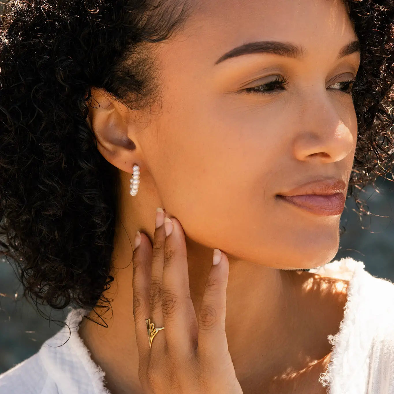 Boem Collection Tessa Pearl Hoops