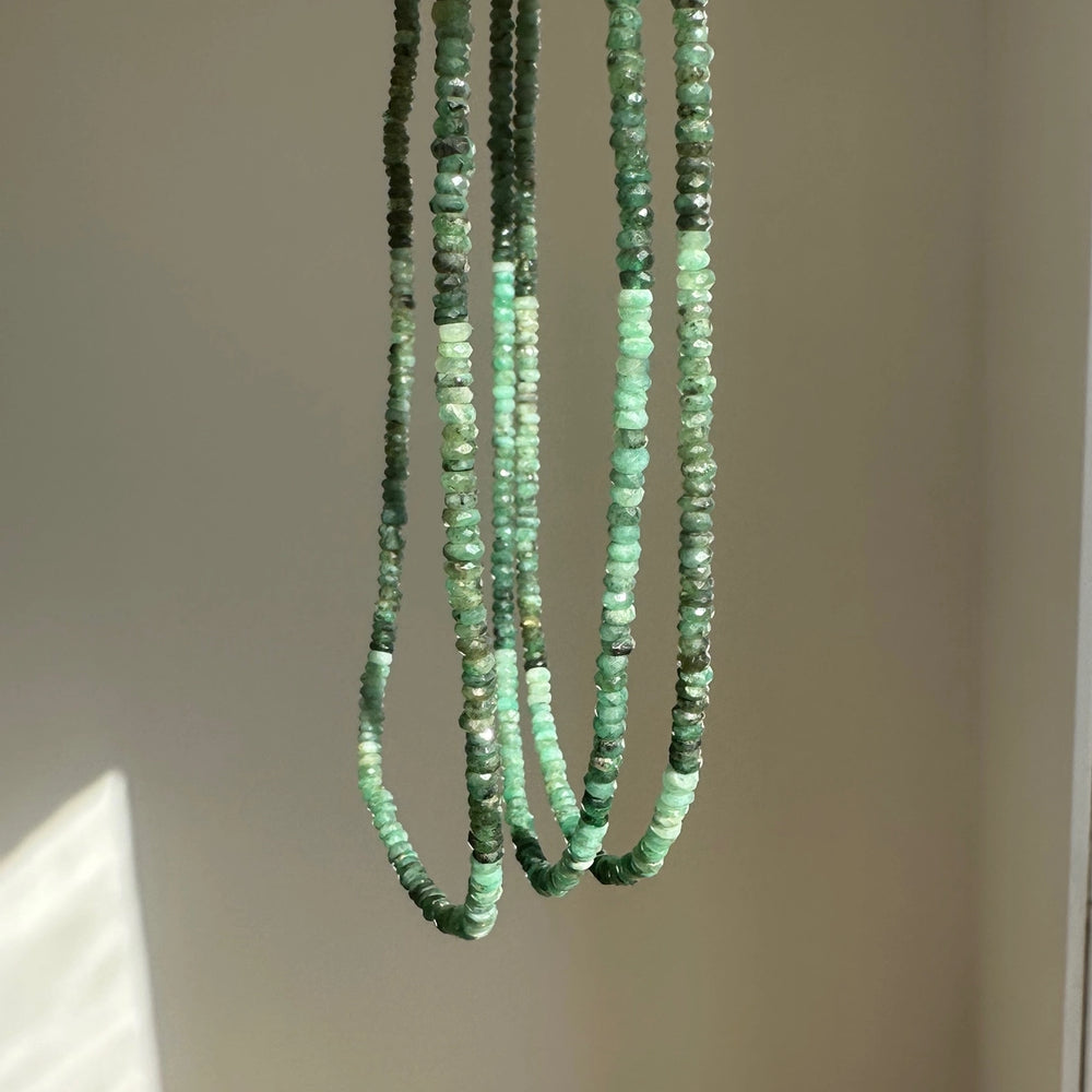 Accessorize in style with the Anokhi Green Emerald Slim Ombre Necklace. Find yours at Harbour Thread boutique in St. Pete, FL!