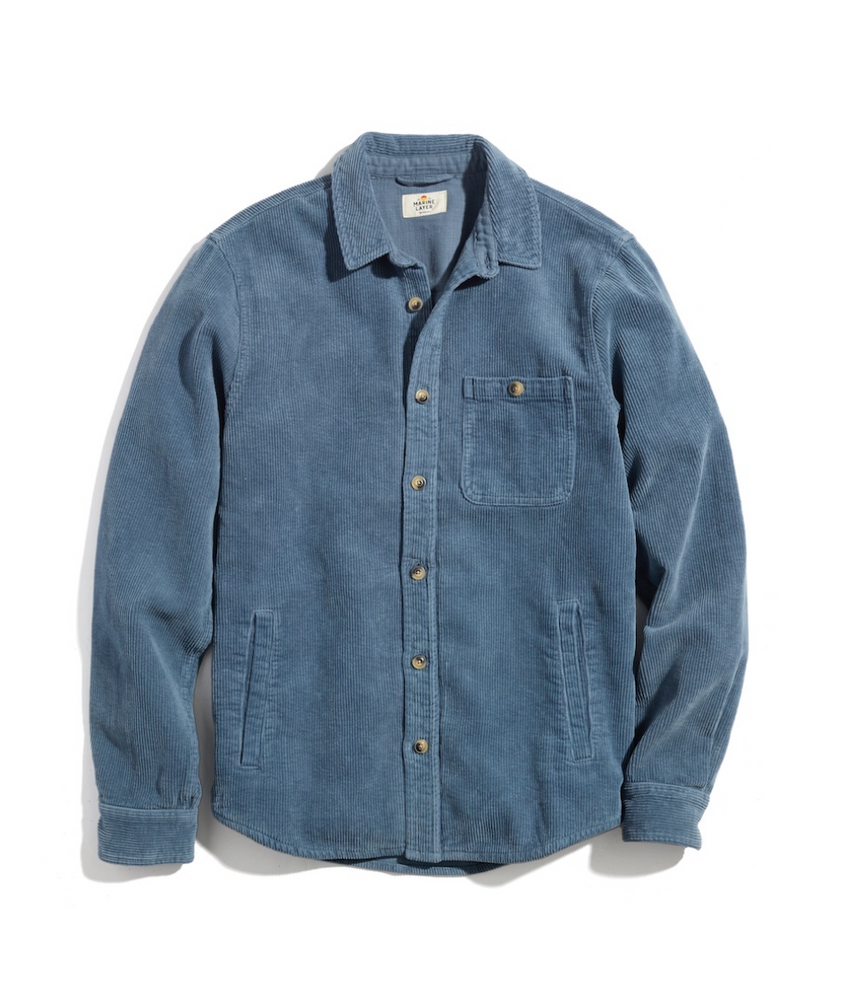 
                      
                        The Mood Indigo men's Max Broken In Corduroy Overshirt by Marine Layer
                      
                    