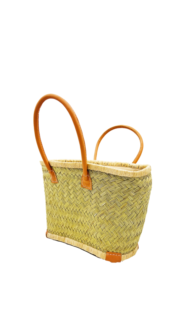 
                      
                        Small Shebobo Tan Tan Woven Straw Rush Basket
                      
                    