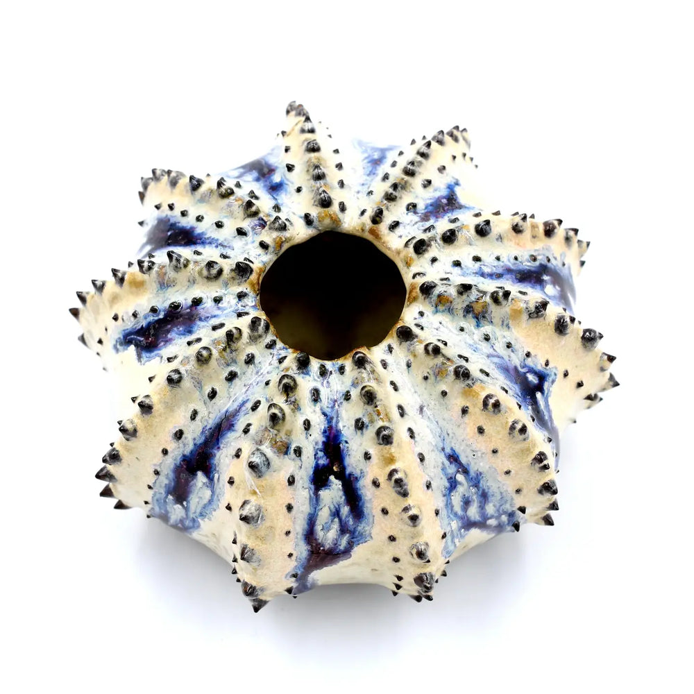 
                      
                        Top view of the  Milk & Purple Sea Urchin Vase by Art Floral Trading
                      
                    