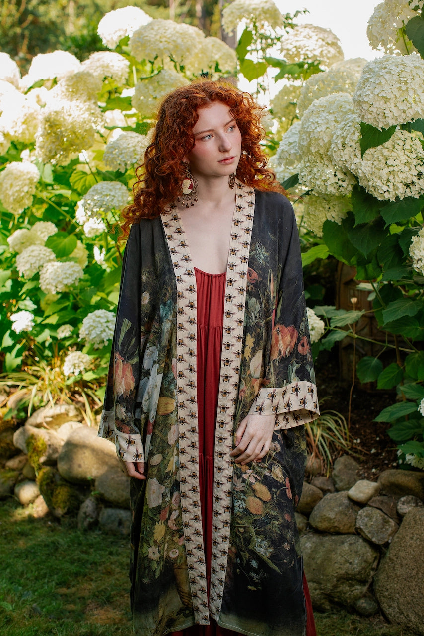 The I Dream in Flowers Bamboo Duster Kimono Robe by Market of Stars