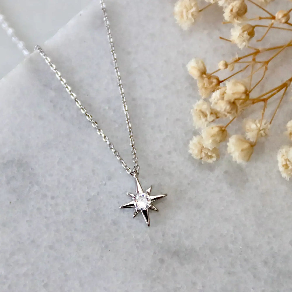 The Silver Mini Star Necklace by Mesa Blue