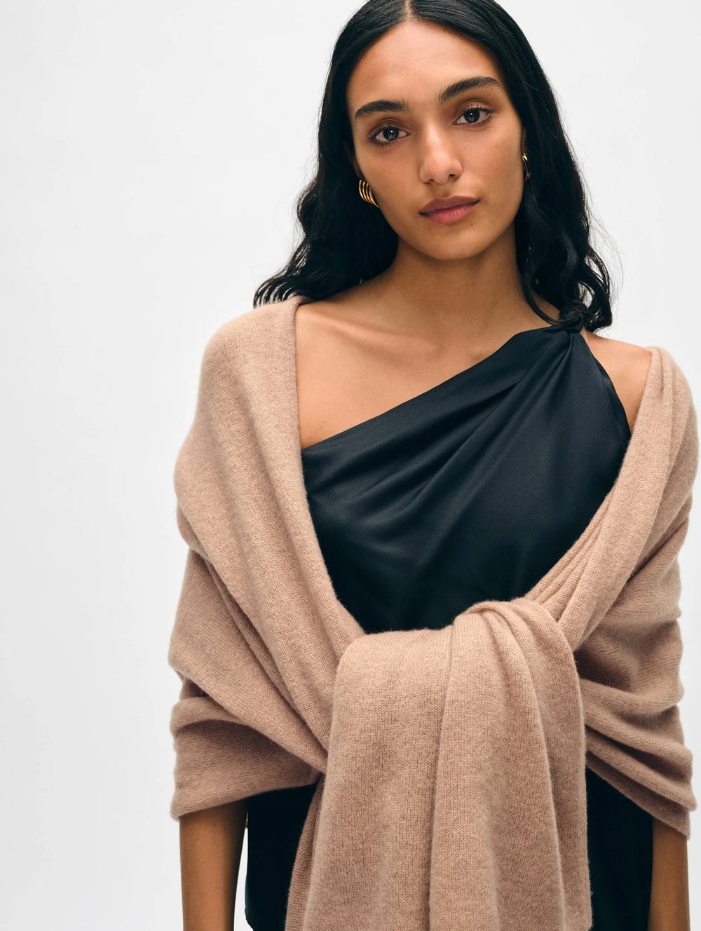 White + Warren Cashmere Travel Wrap - True Camel