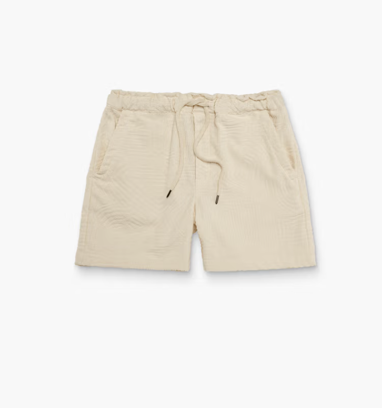 Elevate your summer style with the OAS Cream Golconda Terry Shorts, now available at Harbour Thread men's store in Burlington, VT. 
