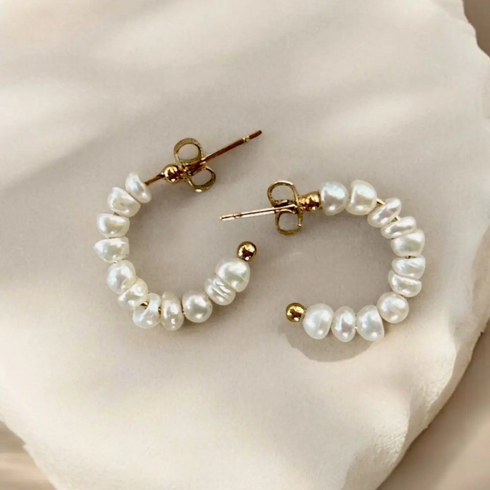 Boem Collection Tessa Pearl Hoops