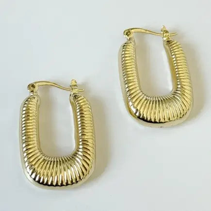 14K Gold Plated over Brass Hoops 