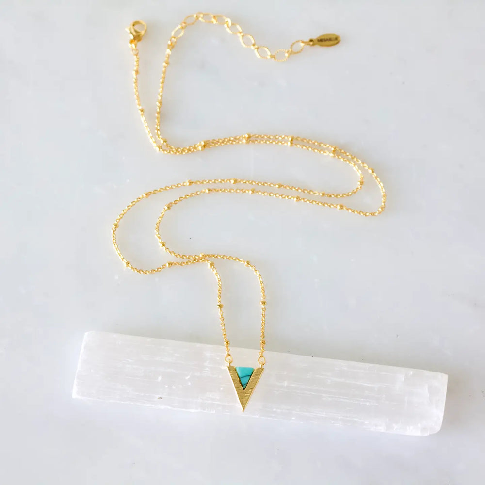 
                      
                        The Turquoise Triangle Necklace by Mesa Blue
                      
                    