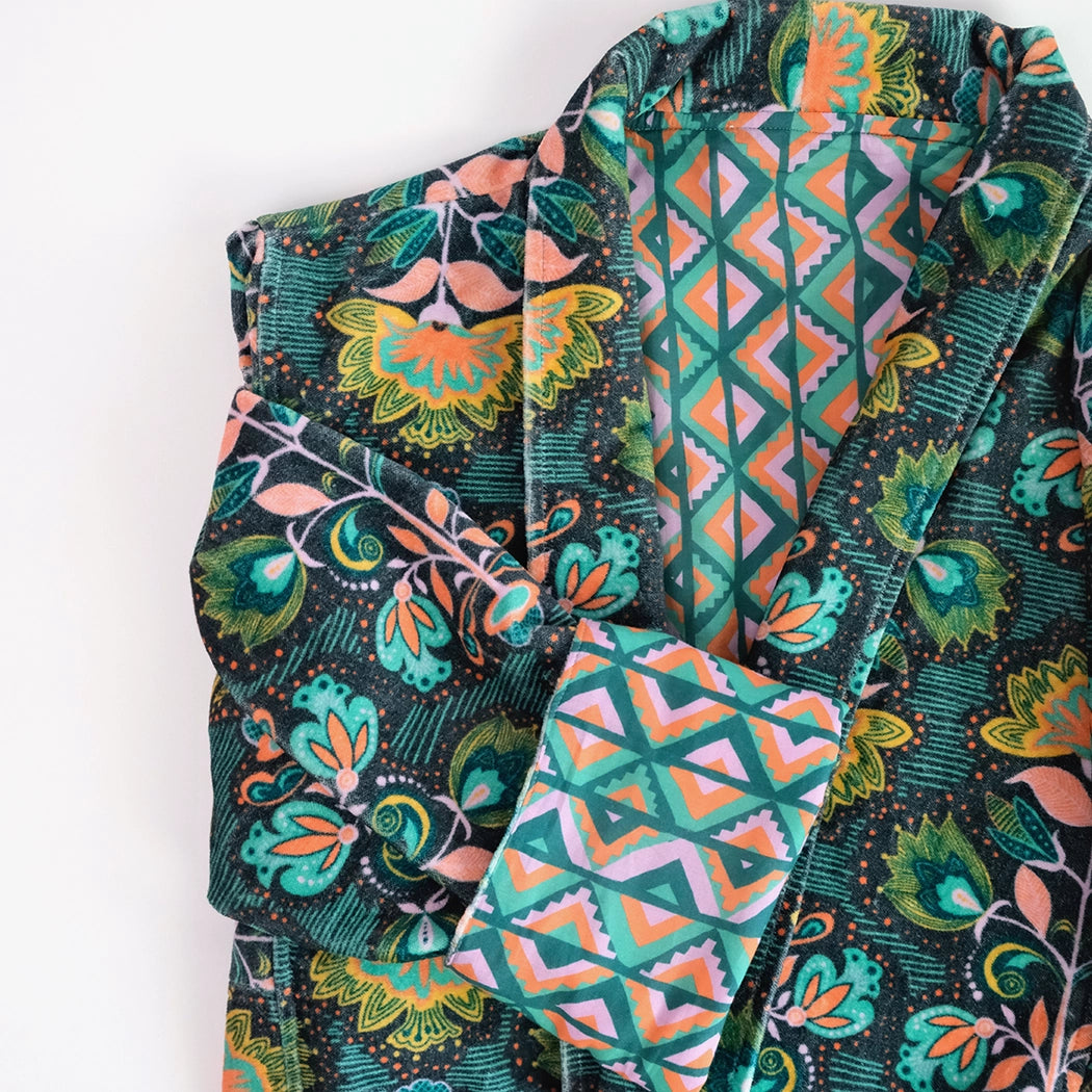 Reversible print robe from Handker Bandanas