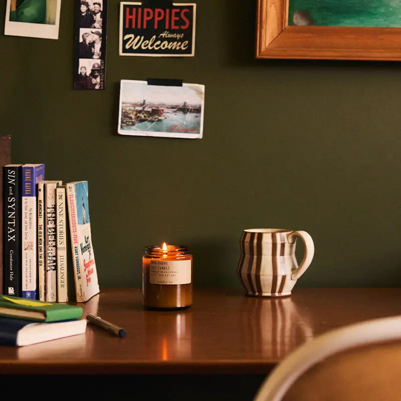 P.F. Candle Co. Iris Suede Soy Candle - 7.2 oz