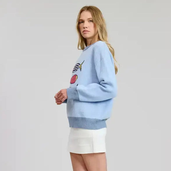 Flat White Happy Sardines Sweater Top