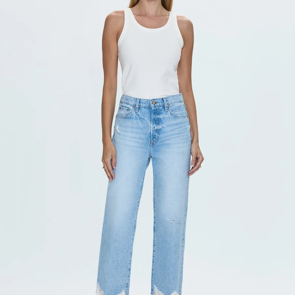 
                      
                        PISTOLA Cassie Super High Rise Straight Crop Jean
                      
                    
