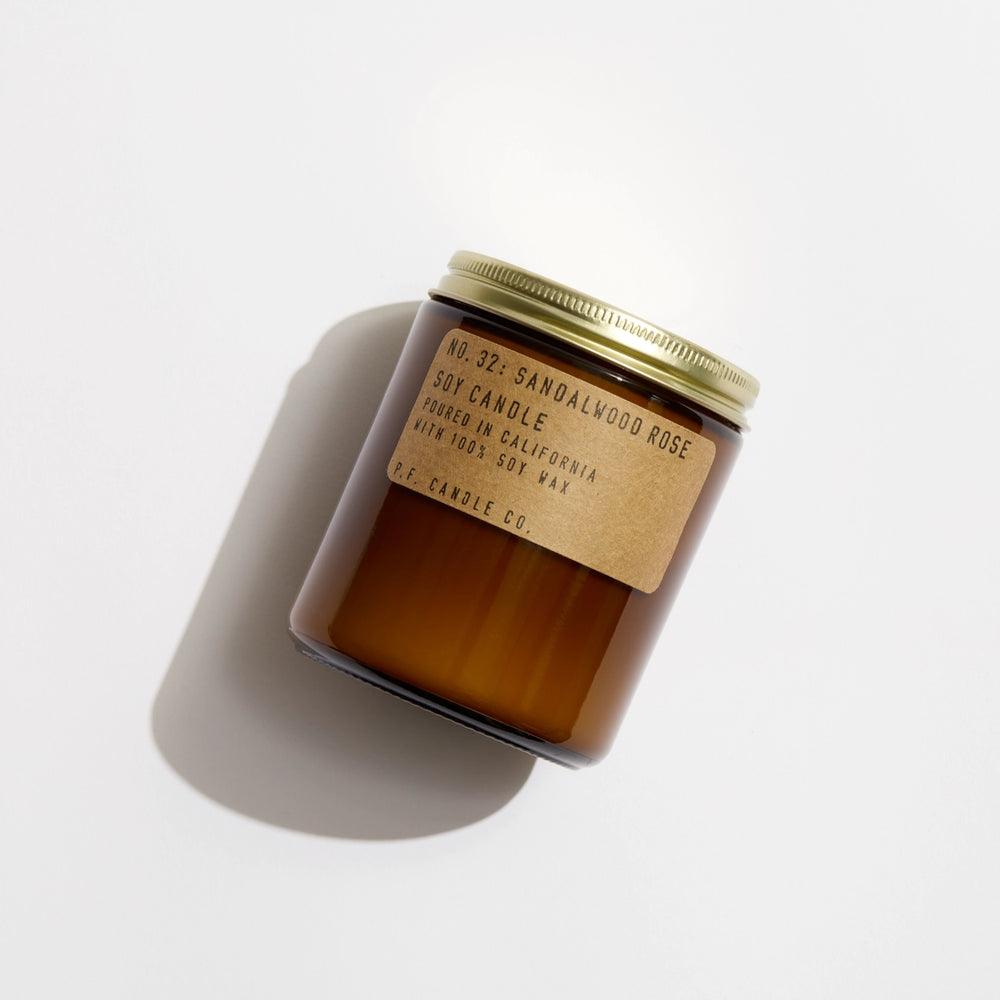 
                      
                        P.F. Candle Co.'s 7.2 oz Sandlewood Rose Soy Candle
                      
                    