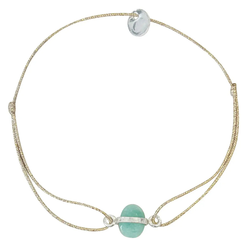 SDB Martia Fine Stone Bracelet - Amazonite/Silver