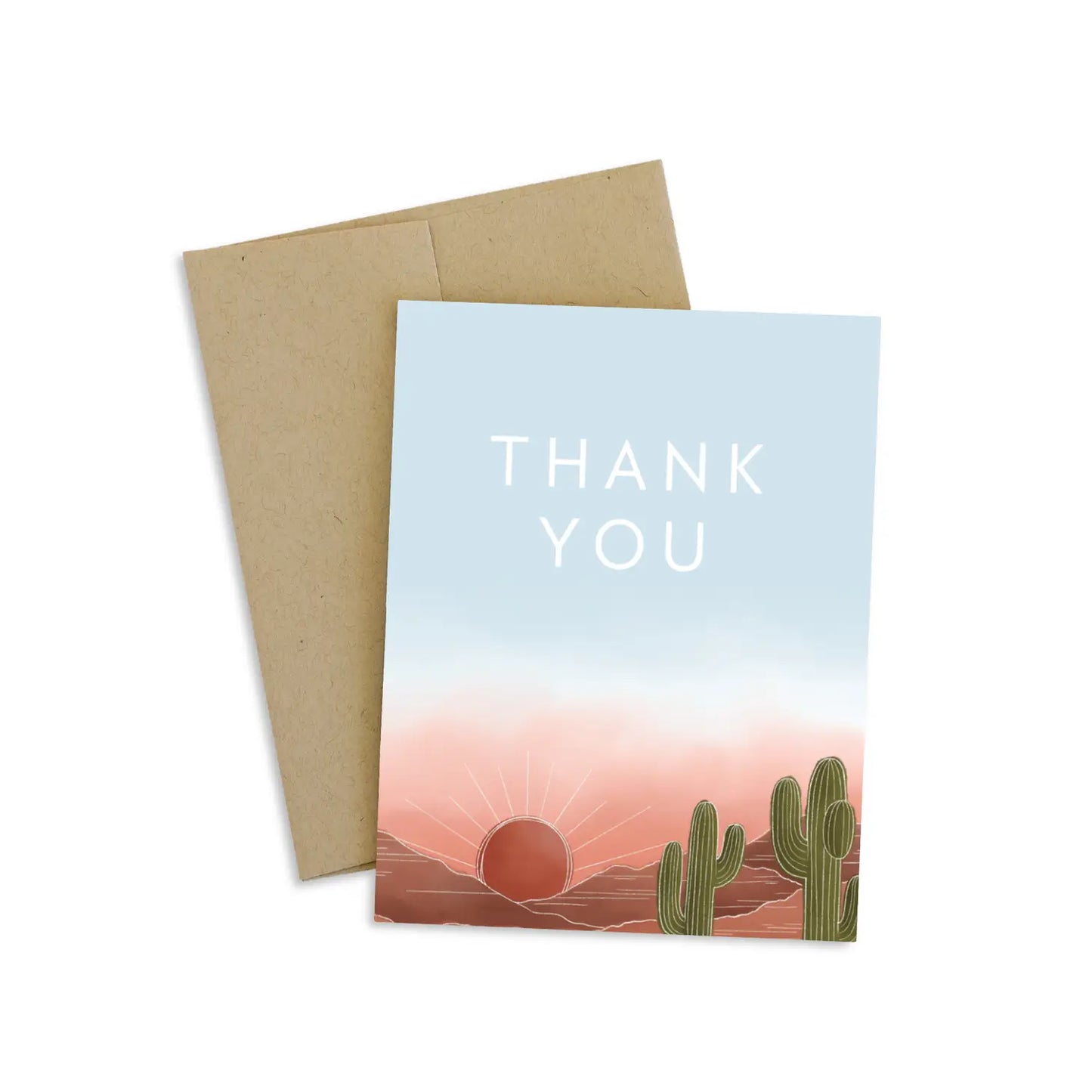 Big Sky Desert Thank You Greeting Card