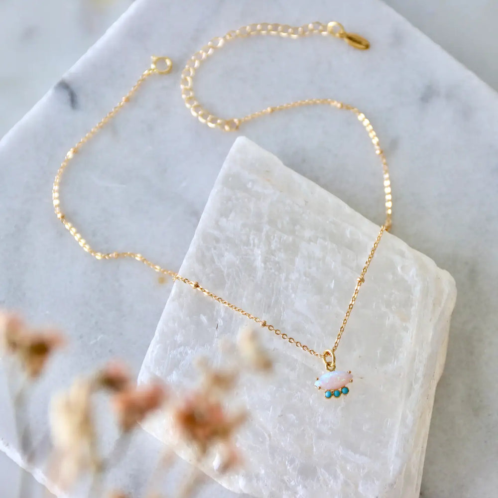 The Opal and Turquoise Necklace by Mesa Blue