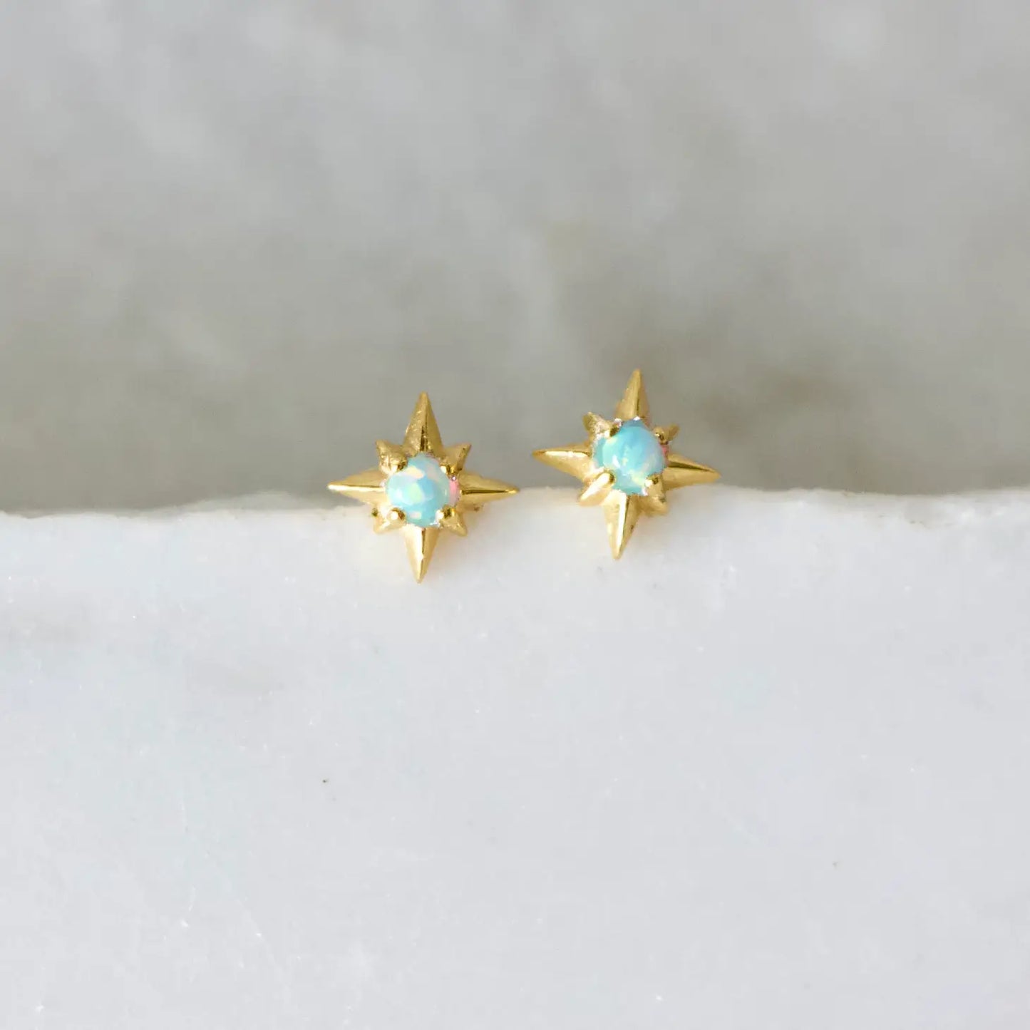 Mesa Blue Blue Opal Star Stud Earrings Hypoallergenic Harbour