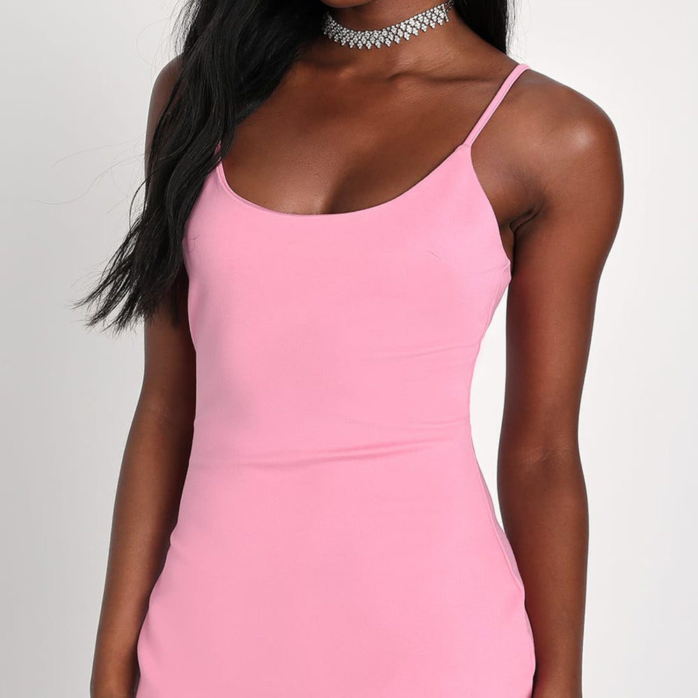 
                      
                        Lulus Elevated Hottie Mini Bodycon Dress - Pink Rhinestone
                      
                    