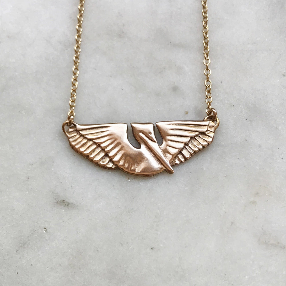 Mimosa Handcrafted Pelican Bar Necklace
