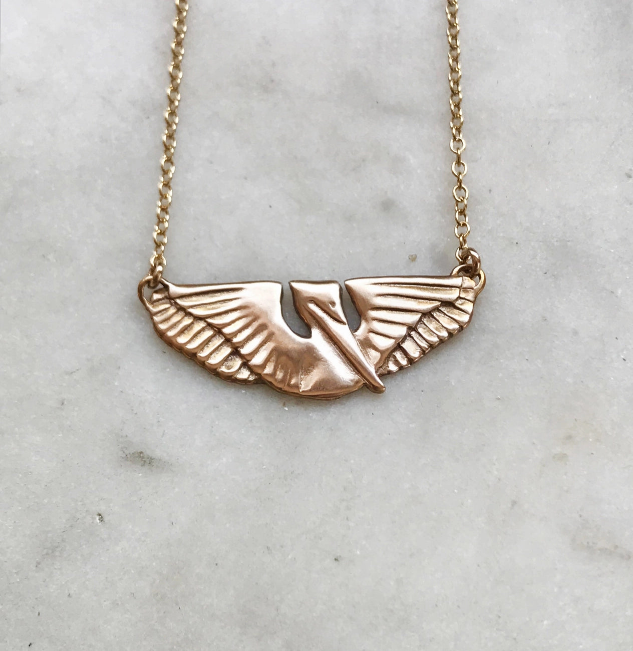 Mimosa Handcrafted Pelican Bar Necklace