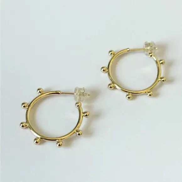 Beautiful 18K Gold Plated over brass open hoops