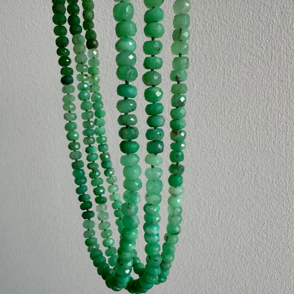 Anokhi Green Chrysoprase Green Beaded Necklace