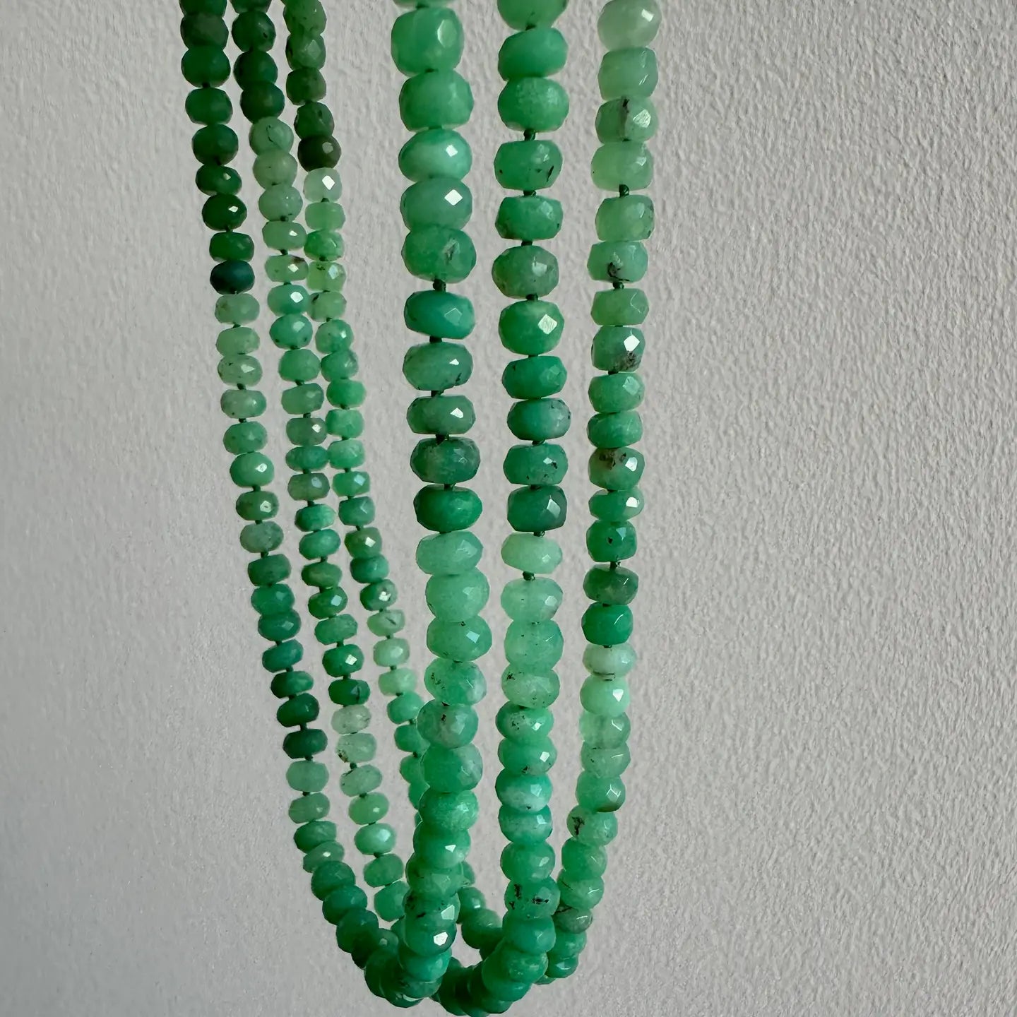 Anokhi Green Chrysoprase Green Beaded Necklace