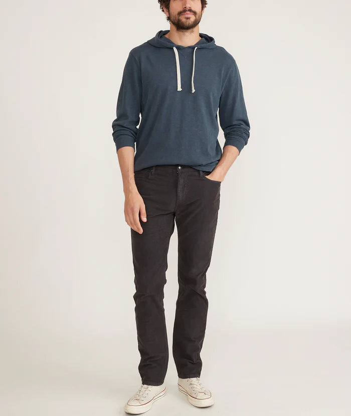 Marine Layer 5 Pocket Cambridge Corduroy Pant Slim Fit - Faded Black