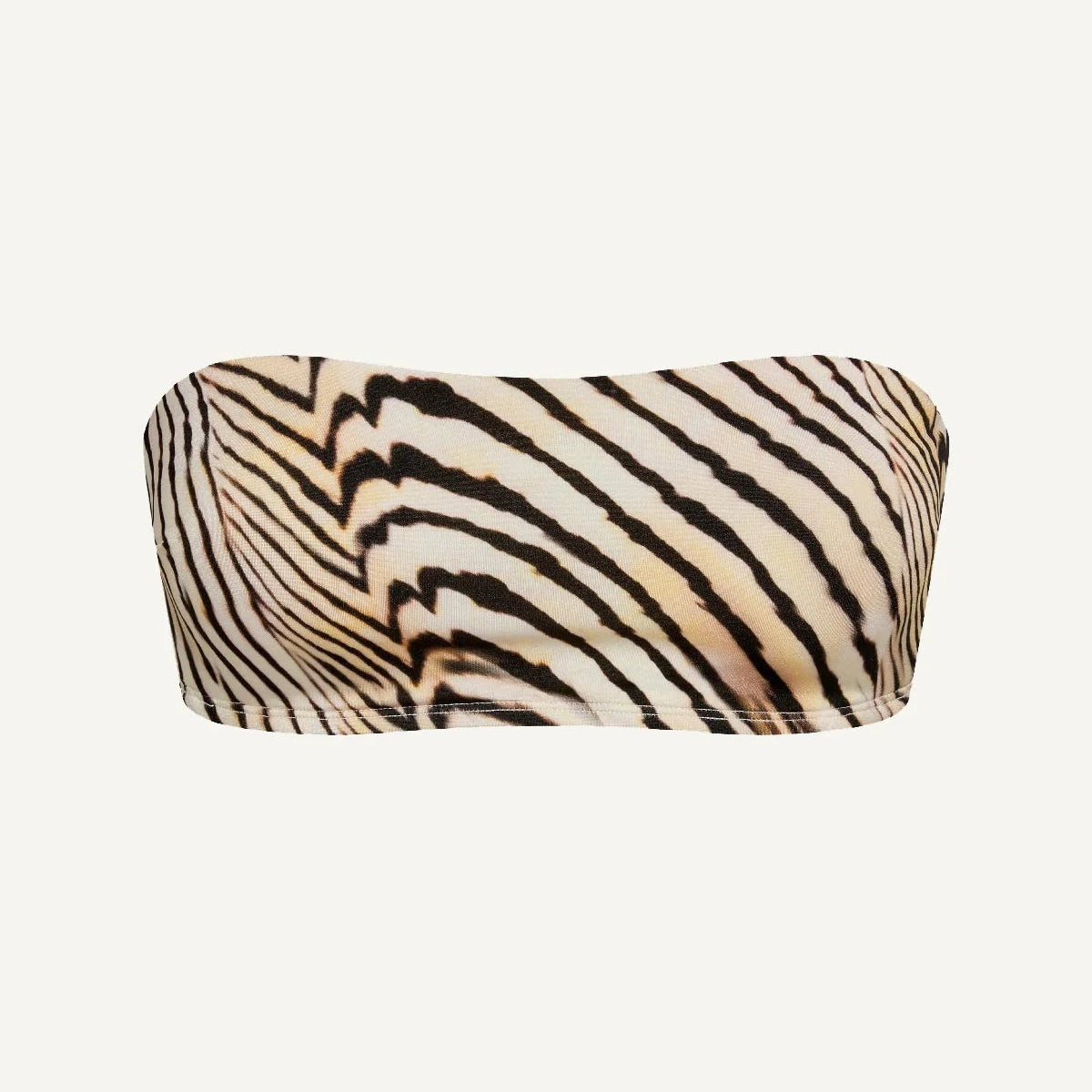 Vitamin A Nala Bandeau Top in Shell Stripe EcoShimmer
