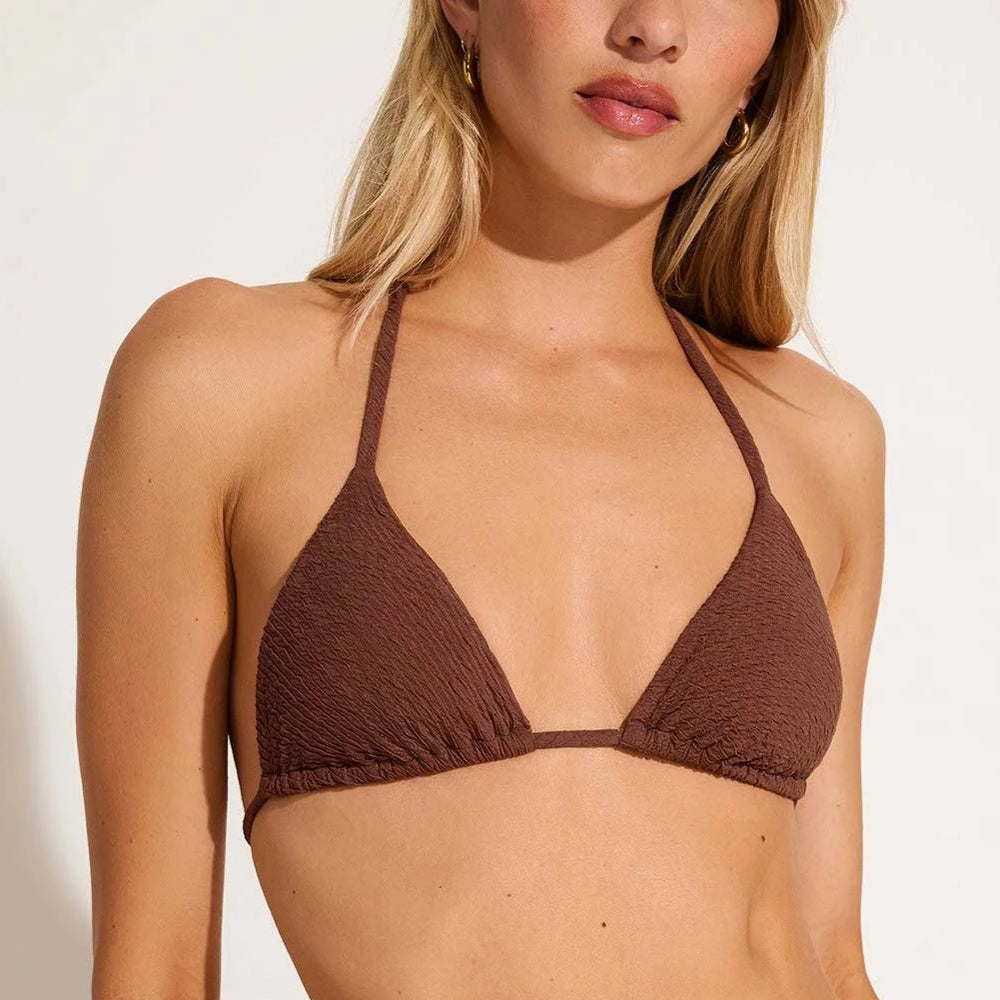 The Brick Riviera Ripple Gia Triangle Bikini Top by Vitamin A is at Harbour Thread.