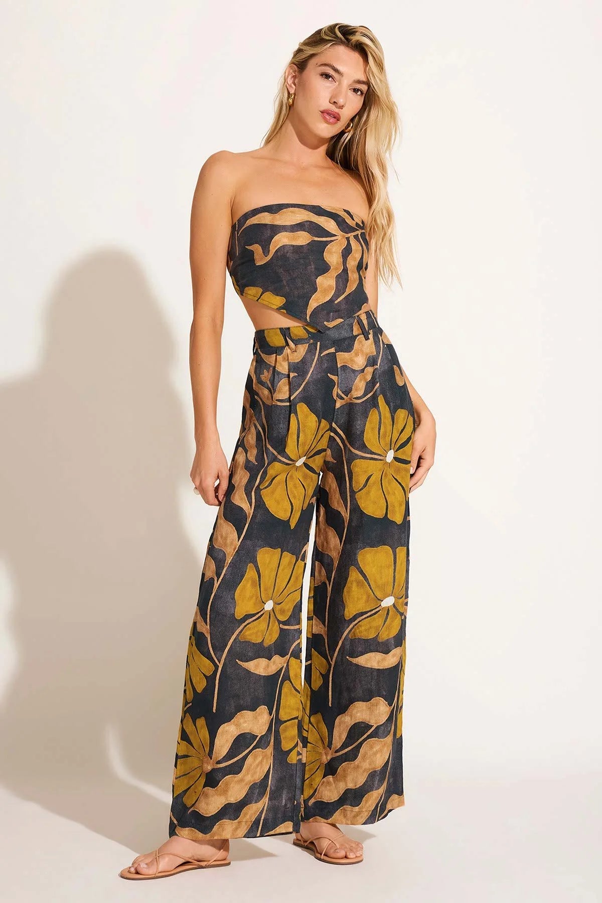 The Vitamin A The Getaway Pant is available at Harbour Thread in the color Kelp Flower