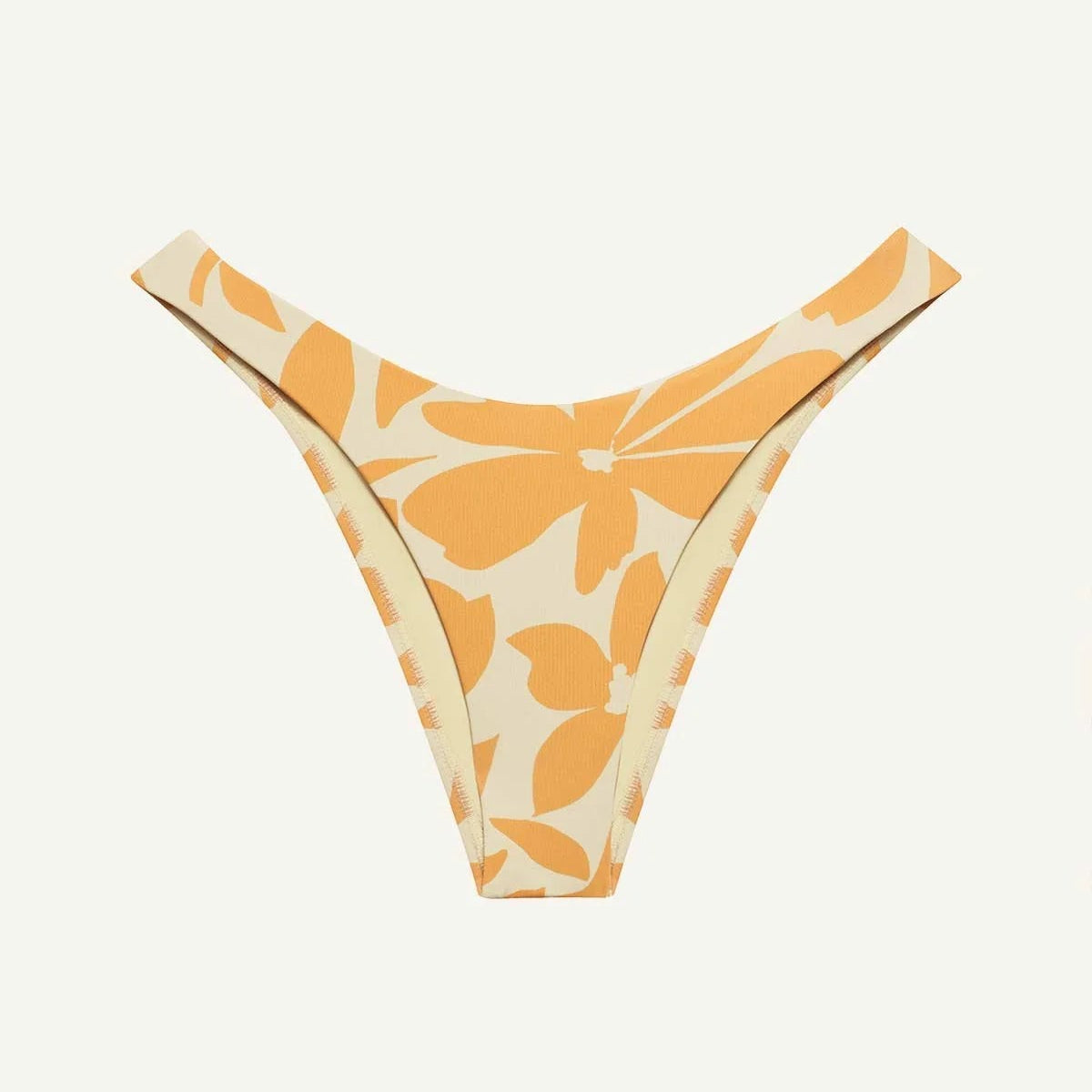Vitamin A California High Leg Bottom in Creamsicle Citrus Flower EcoLux BT