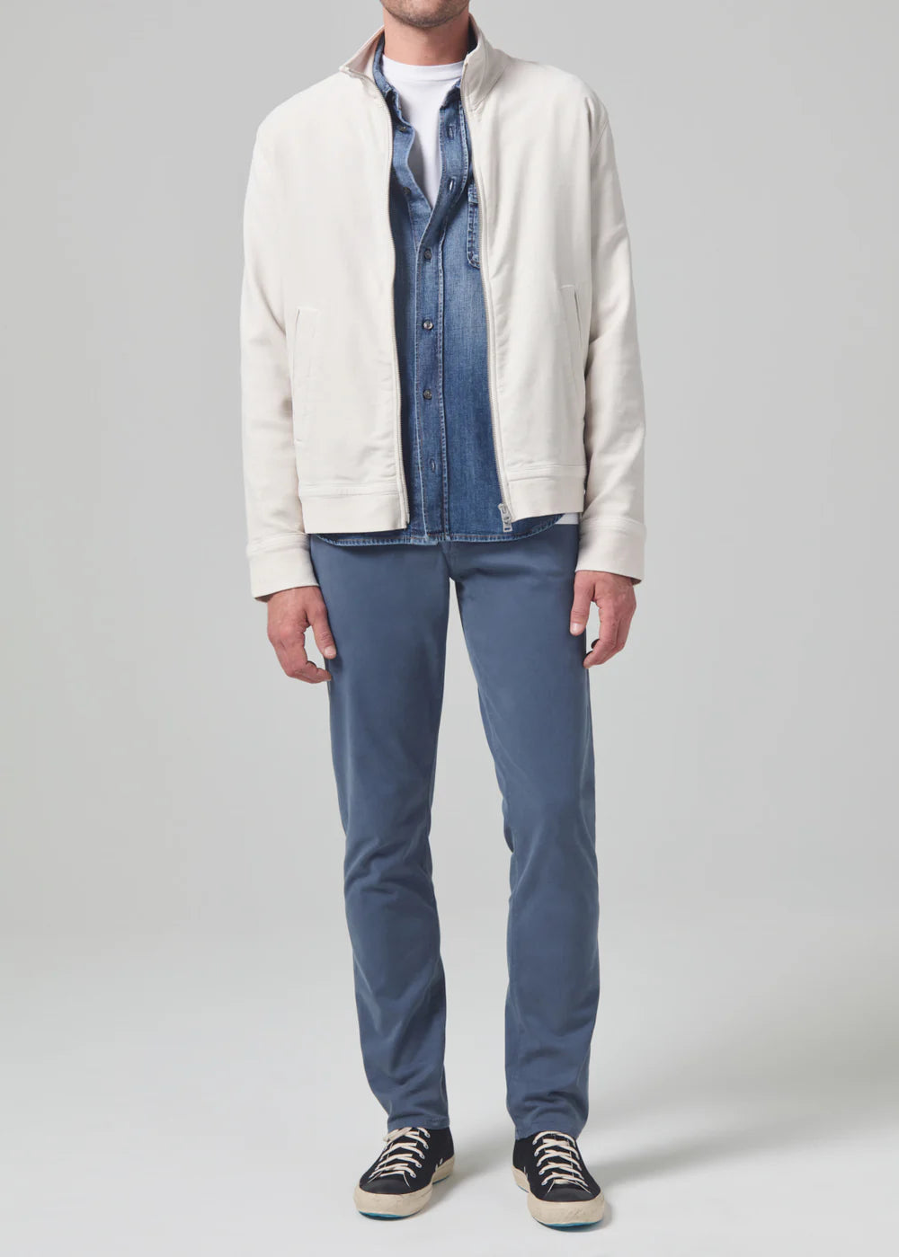 The muted blue London Tapered Slim Stretch Men's Pant from Citizens of Humanity