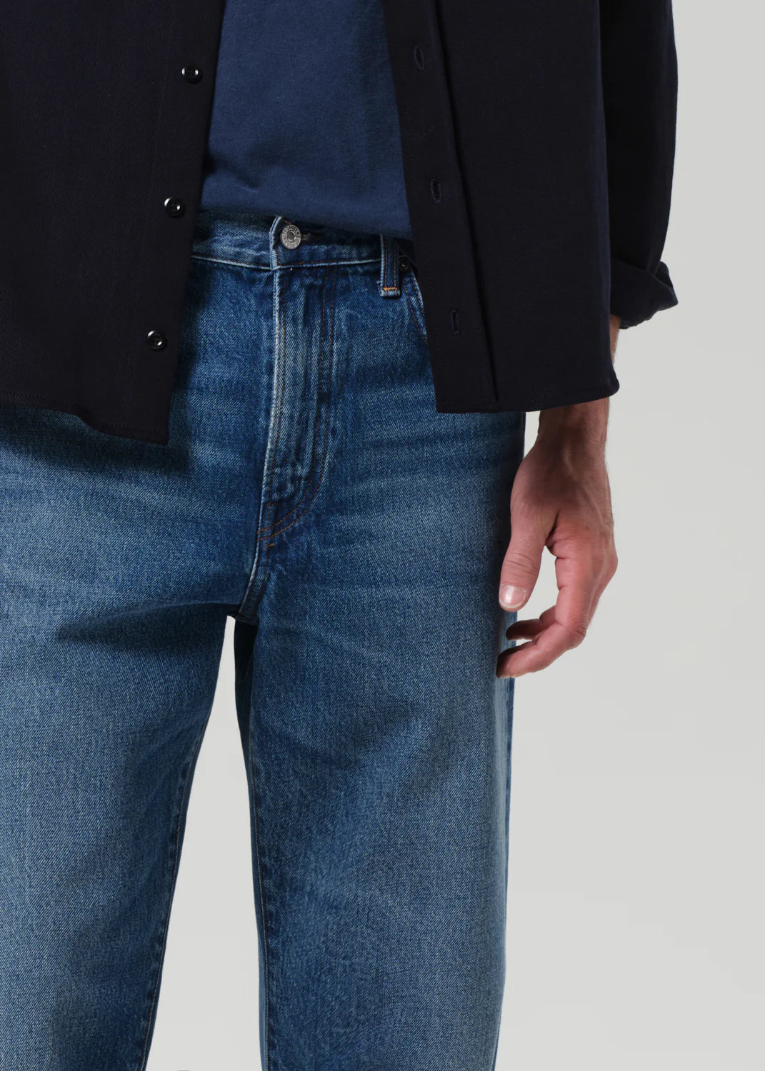 Men's mid blue non-stretch rigid denim from Citizens Of Humanity