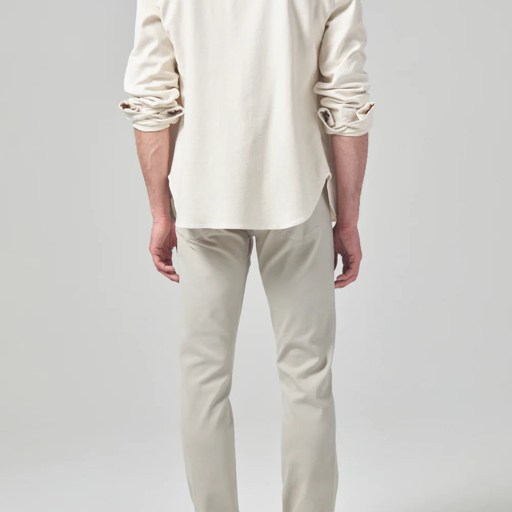Back view of the Citizens Of Humanity Gage Slim Straight Soft Weft Men's Pant in the color Whey