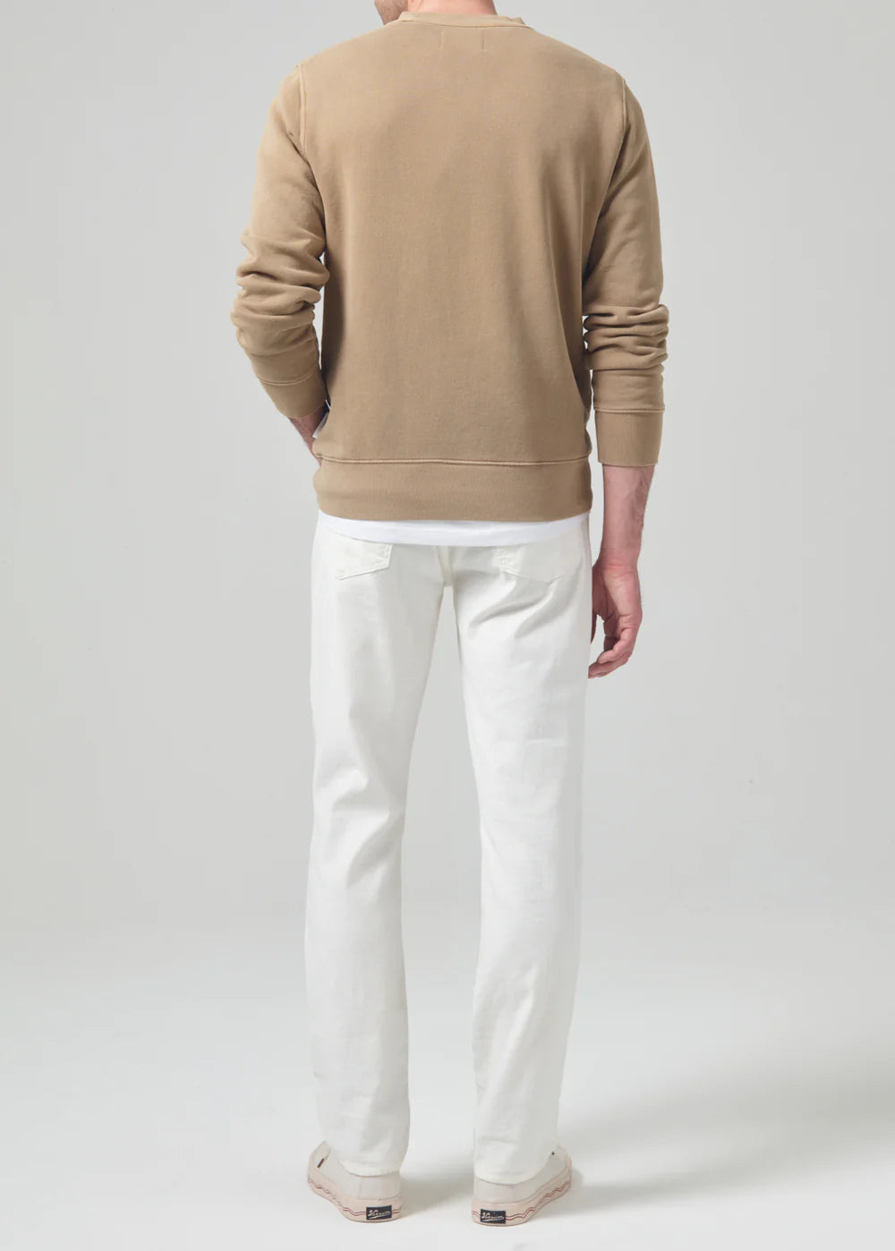 Back view of the Citizens Of Humanity Gage Slim Straight Stretch Linen in the color Sierra