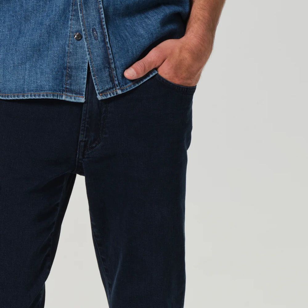 Front design detail on the Gage Slim Straight Archive in the color Odessa, by Citizens Of Humanity