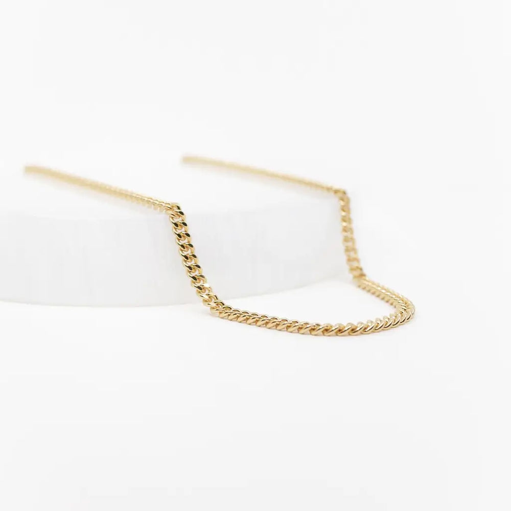 
                      
                        The Land Of Salt Gold Chunky Curb Chain Necklace
                      
                    