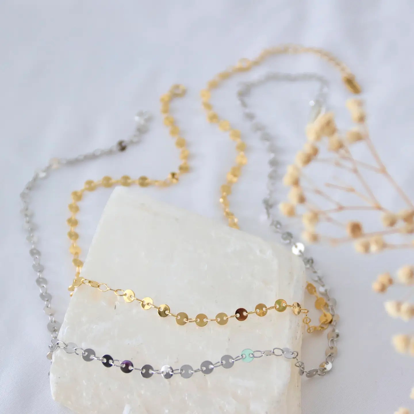 Mesa Blue Coin Chain Chokers