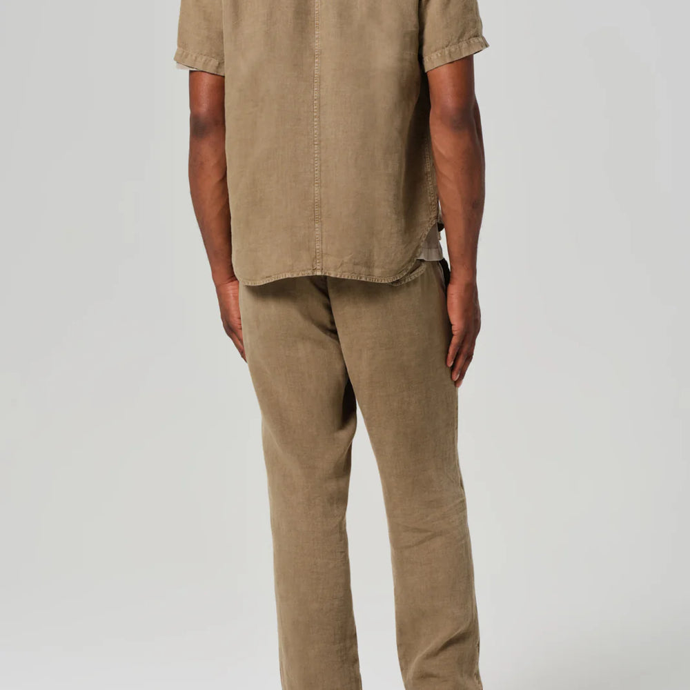 
                      
                        Men's dark khaki pants for summer
                      
                    