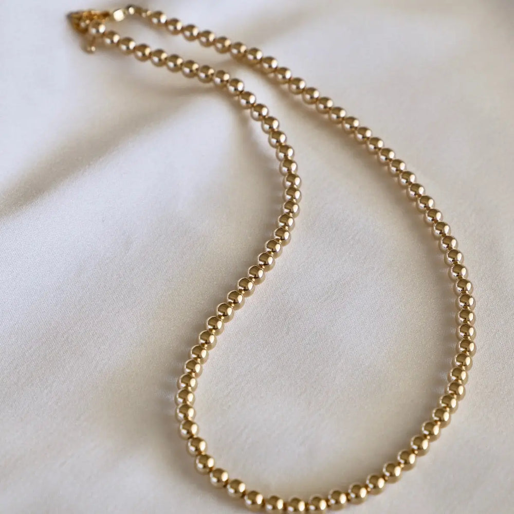 The Katie Waltman Gold Filled 5mm Beaded Necklace