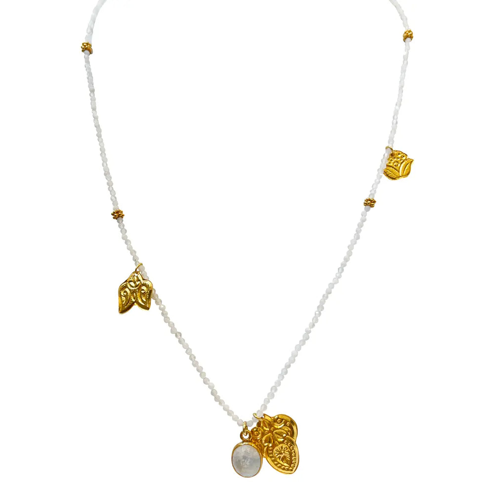 
                      
                        The Keya White Labradorite Necklace by Sophie Deschamps Bijoux,
                      
                    