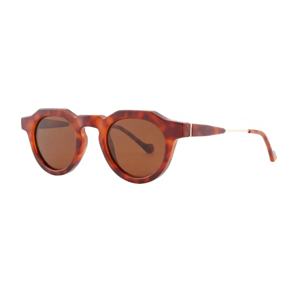 Rounded Tortoise brown sunglasses