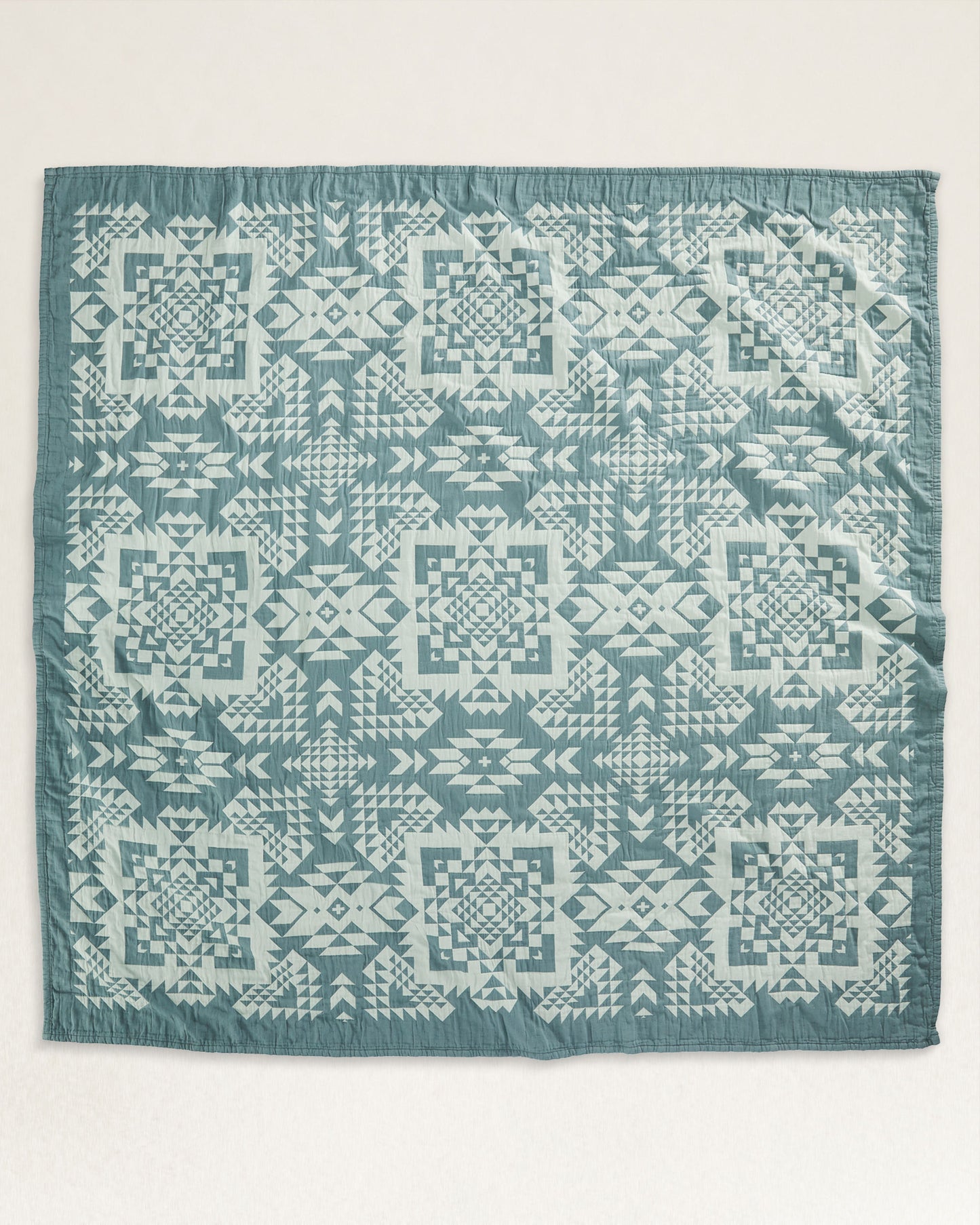 Pendleton Opal Springs Cotton Mattelasse Twin Coverlet - Balsam