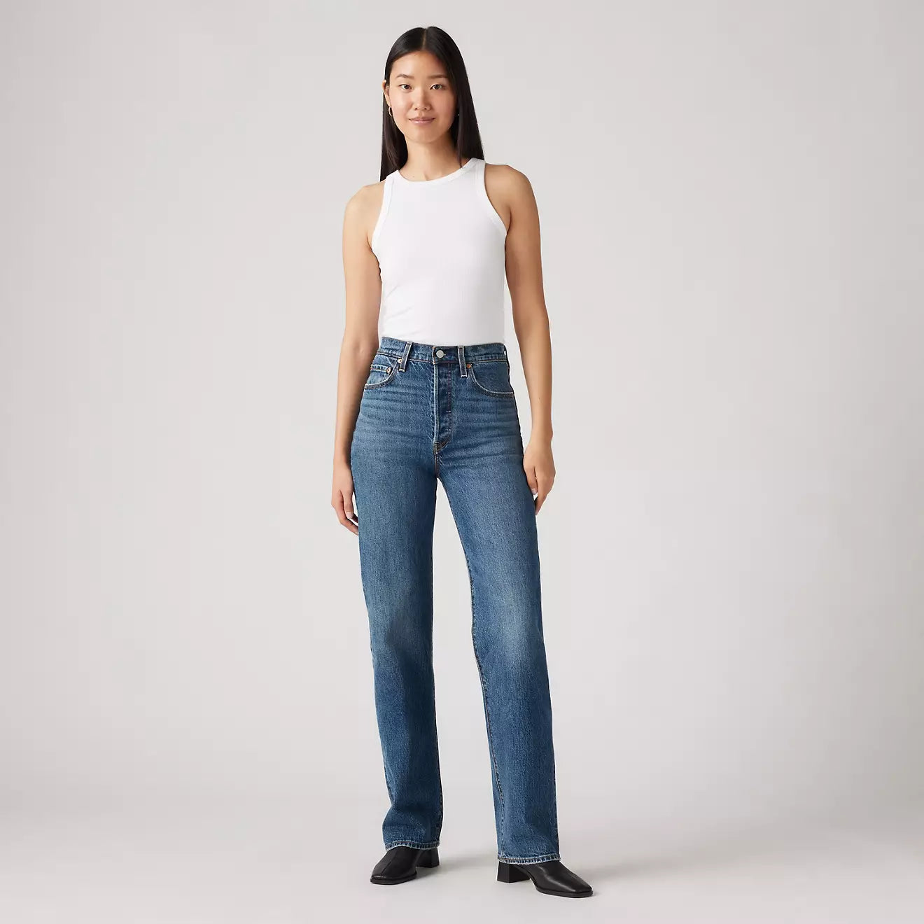 Levi's Ribcage Full Length Women's Jeans | Harbour Thread
