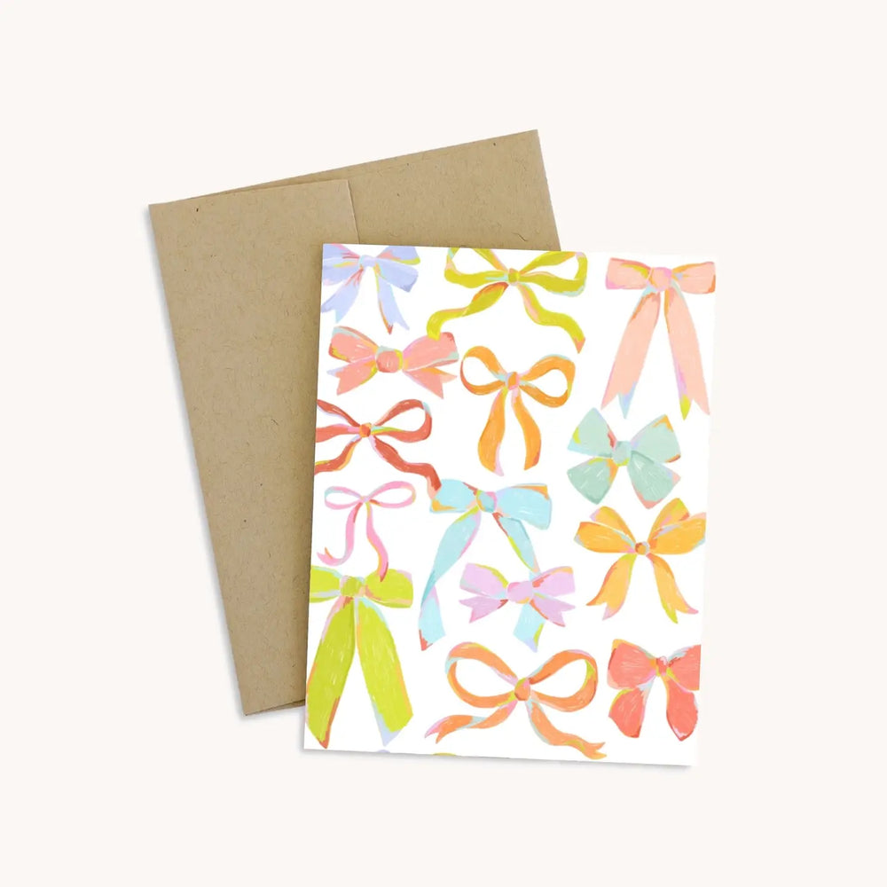 The Rainbow Bows Greeting Card by Elyse Breanne Design